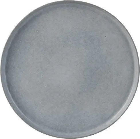 Svetlosivý keramický jedálenský tanier Shiny blue XL - Ø 32cm