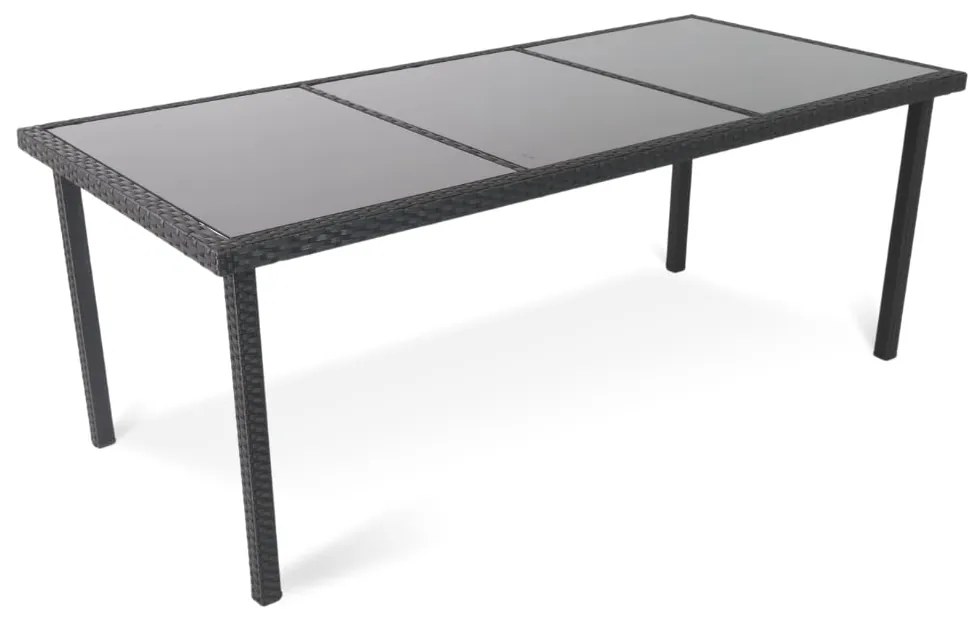 Záhradná zostava Orsino - 8 miest, čierna