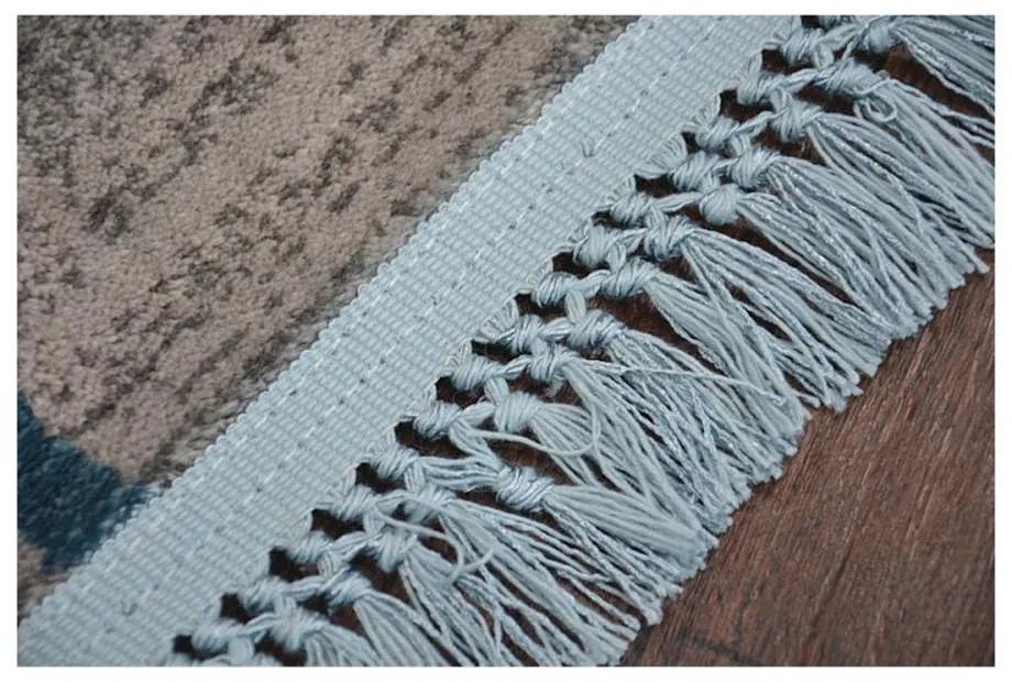 Luxusný kusový koberec akryl Strap sivý 100x300cm