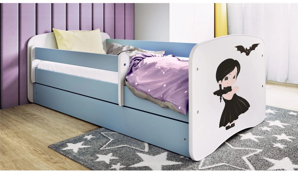 Detská postieľka Babydreams Wednesday modrá