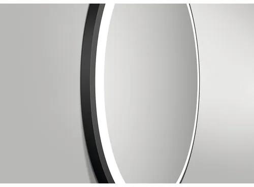 LED zrkadlo do kúpeľne DSK Black Circular 120 cm