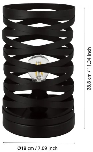 Eglo 99506 - Stolná lampa CREMELLA 1xE27/40W/230V