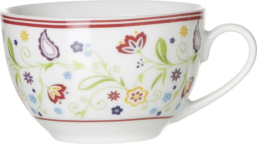 Kávový servis (18 dielov) Shanti Doppio, farebné kvety