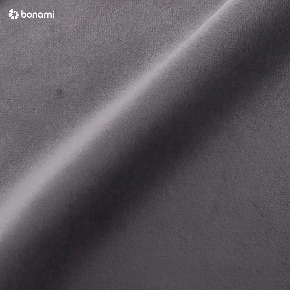 Tmavosivá čalúnená dvojlôžková posteľ s úložným priestorom a roštom 160x200 cm Elio – Milo Casa