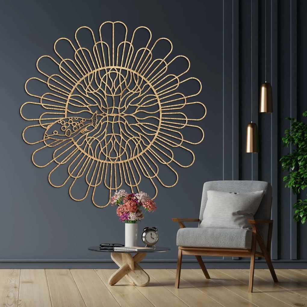 SENTOP | Unikátna 3D Mandala Ryba Premeňte svoju stenu na umenie I SENTOP PR0348
