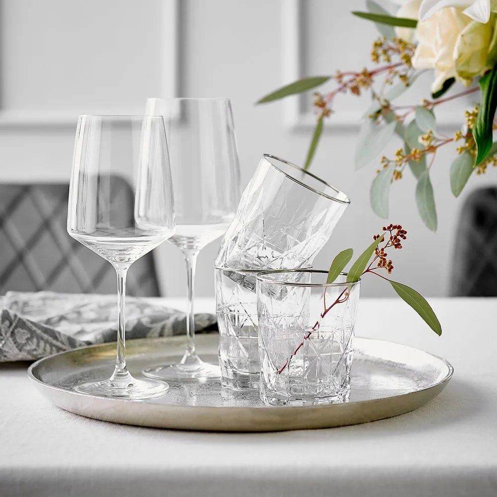 UPSCALE Pohár na vodu 345 ml - strieborná