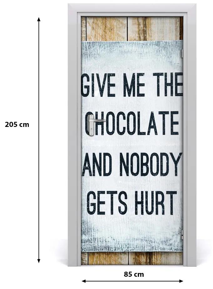 Fototapeta na dvere čokoláda 85x205 cm