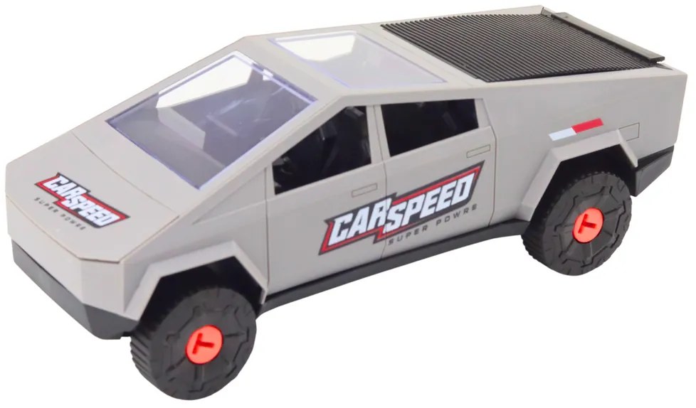 LEAN TOYS Moderné auto so štvorkolkou na demontáž DIY – sivá