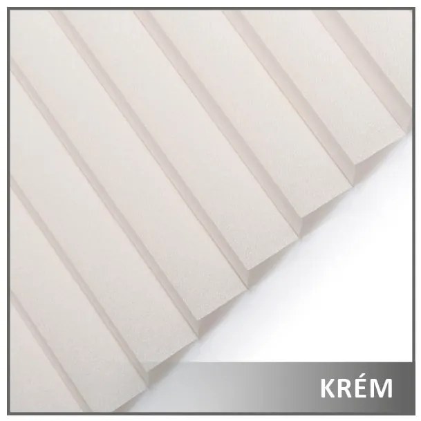 Dekodum Neinvazívna plisovaná roleta krém Šířka (cm): 61