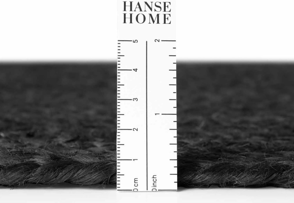 Hanse Home, Kusový koberec Juno 106324 Black, 60x90, čierna, chodba / predsieň