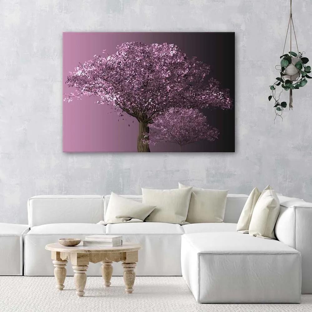 Obraz na plátně Fialový strom Příroda - 90x60 cm