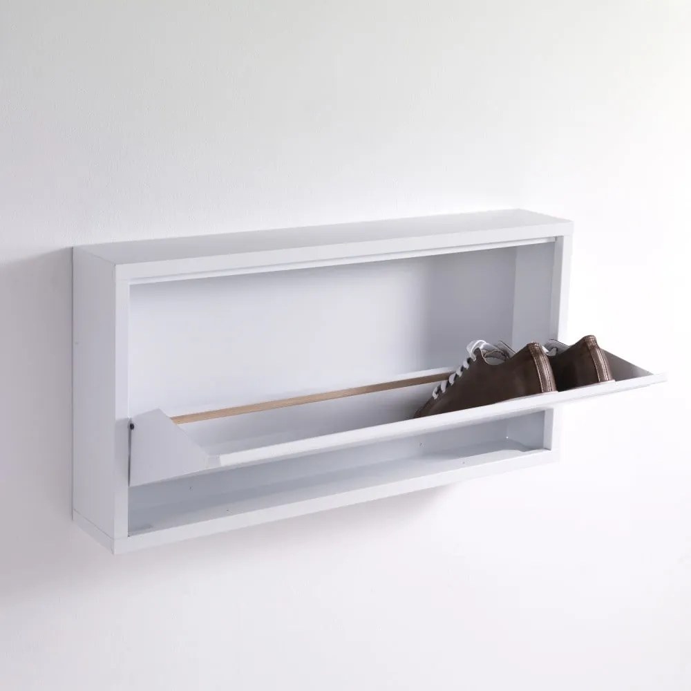 Biela skrinka na topánky Tomasucci Terry, 75 × 37,5 cm