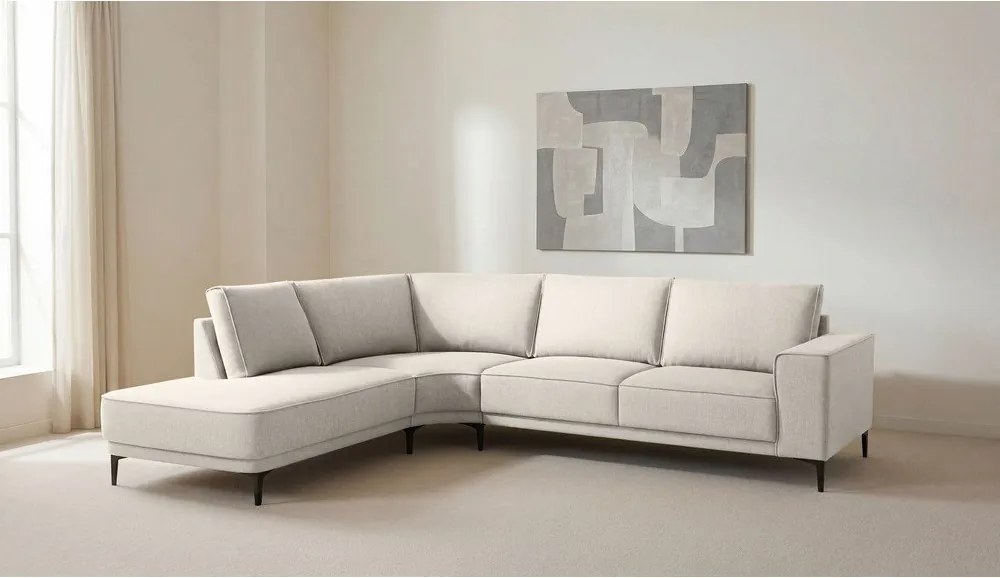 Krémová rohová pohovka (ľavý roh) Copenhagen – Scandic