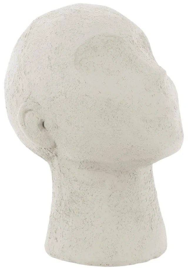 Slonovinovobiela dekoratívna soška PT LIVING Face Art, výška 22,8 cm