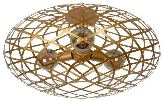 Lucide 21117/65/02 - Stropné svietidlo WOLFRAM 3xE27/60W/230V zlatá