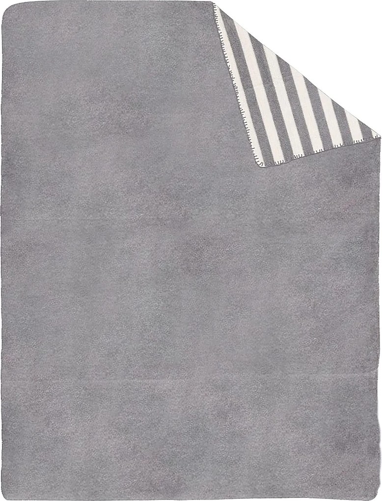 Deka Cotton Cloud 150x200 cm šedá s prúžkami