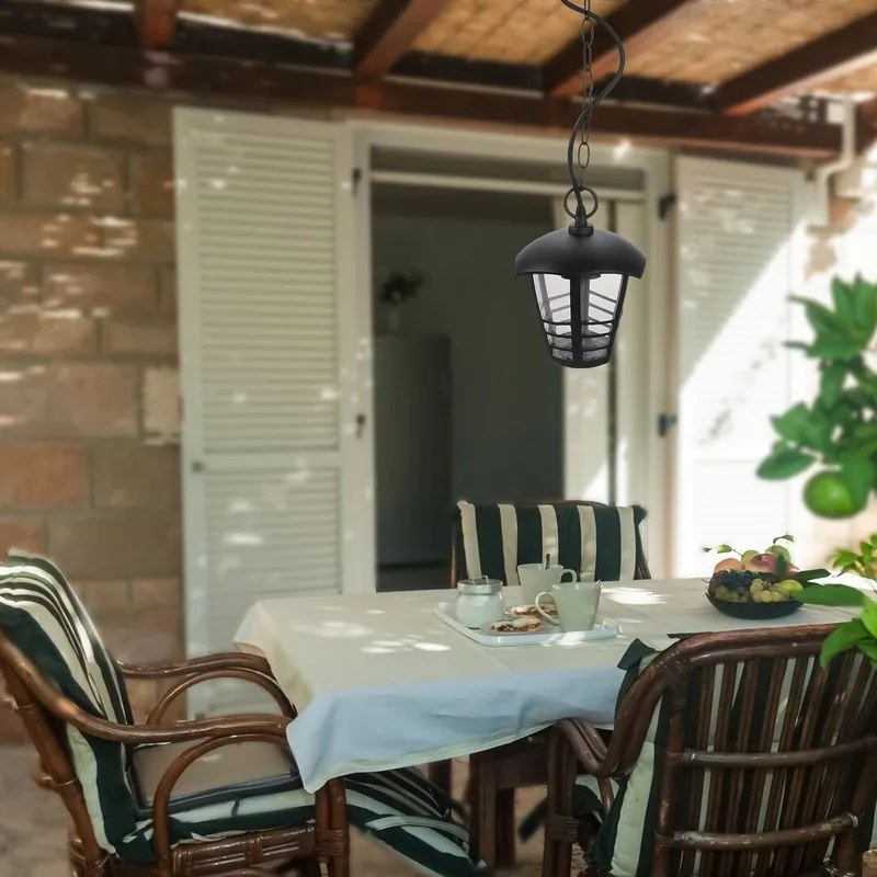 Rabalux MARSEILLE vonkajšie závesné svietidlo 1x60W/E27/IP44 - čierne