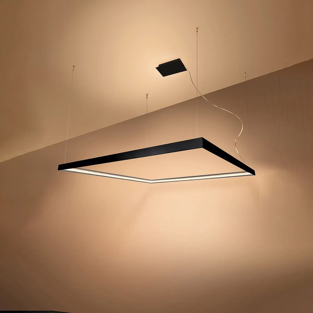 Závesné LED svietidlo Nelya l, 1x LED 70w, 3000k, b