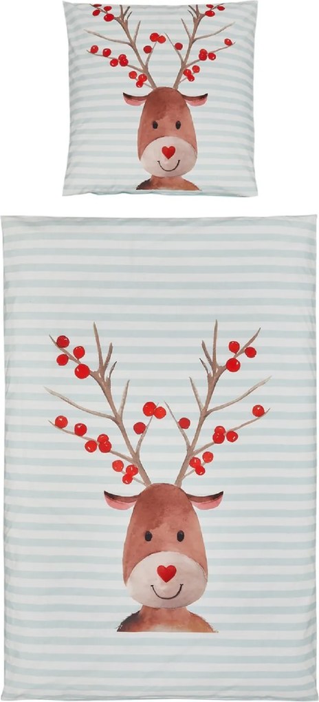 Detské bavlnené obliečky FYNN FROST svetlomodré Rozmer obliečky: 80 x 80 cm | 135 x 200 cm