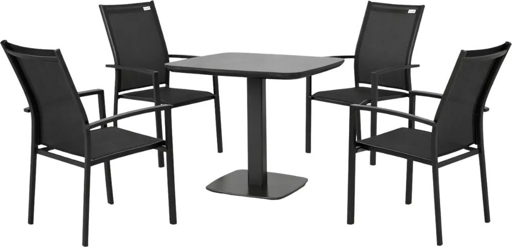 Doppler Picaso Expert antracit - záhradná/gastro hliníková súprava 4+1