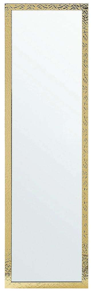 Stojace zrkadlo 40 x 140 cm zlaté BRECEY Beliani