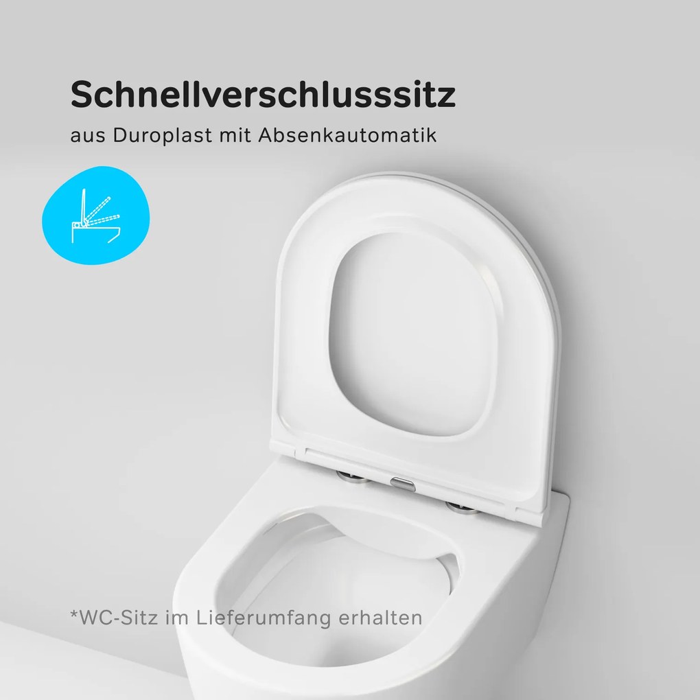 Toaletný set s inštaláciou AM.PM IIS90251.FA1700 bezokrajové, so sedadlom microlift, chróm mechanické tlačidlo na splachovanie