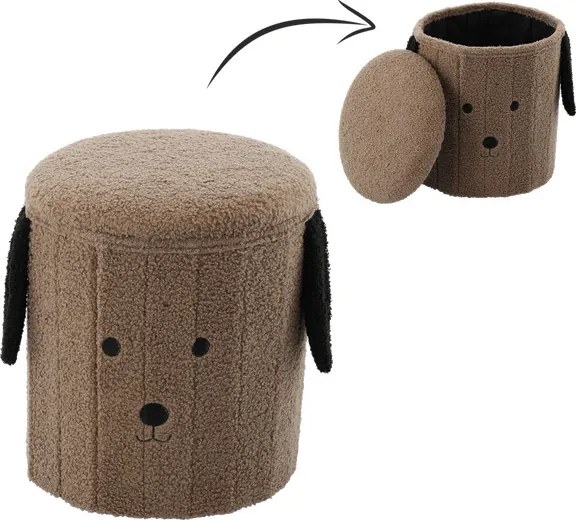 Taburetka DOODLE tmavobéžová PHO4274