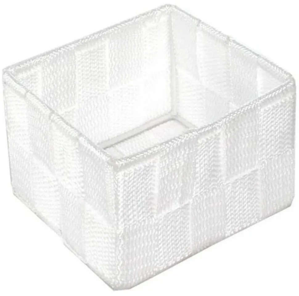 Compactor Úložný organizér do zásuvky Compactor TEX - košík S, 12 x 12 x 7 cm, biely, S