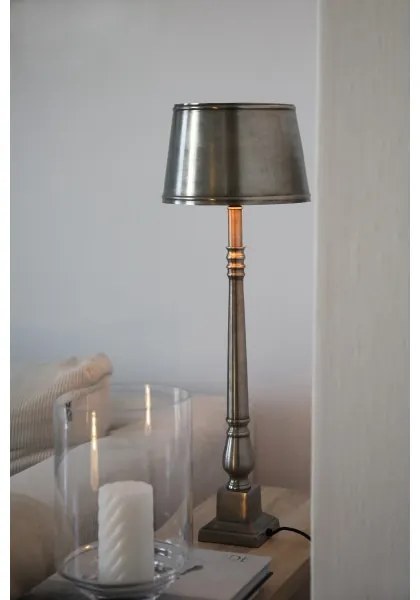 Markslöjd 108775 - Stolná lampa METALLO 1xE27/40W/230V matný chróm