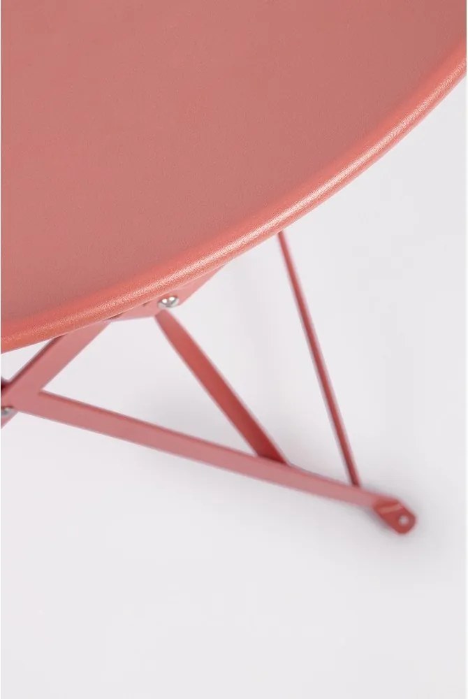 Oceľová záhradná jedálenská súprava v terakotovej farbe pre 2 Austin – Bizzotto