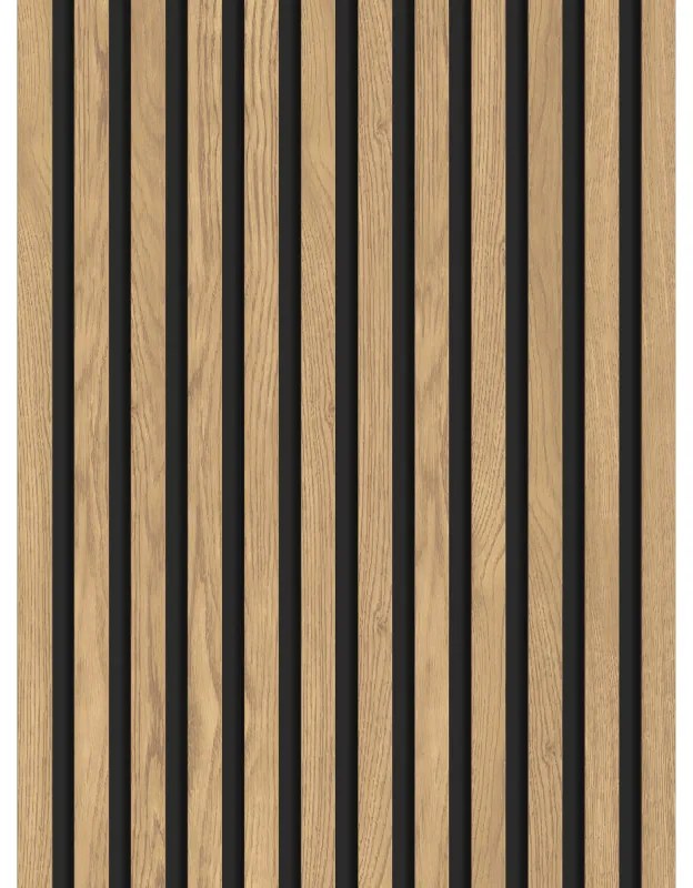 Mexen Lam-B, akustické stenové lamely 275 × 30 cm, HDF doska 4 mm, technická dyha, borovica klasická, S100-275307-3015-012