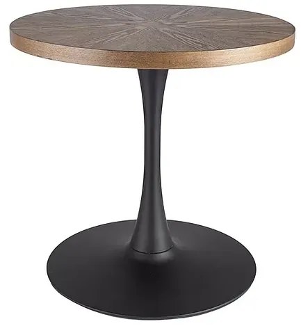 Signal AMADEO stôl FI 80 cm, orech/čierny mat.