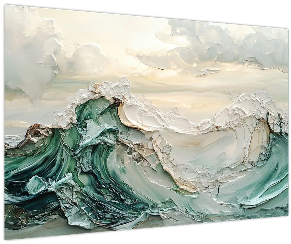 Obraz - 3D abstrakcie mora (90x60 cm)