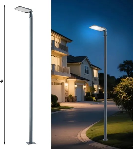 Brilagi-LED Vonkajšie svietidlo so stĺpom a 4 m káblom URBANLIGHT LED/100W/230V antracit IP65