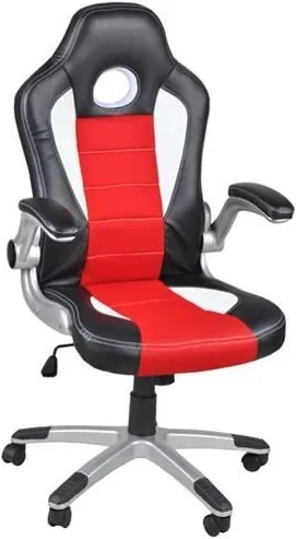 Malatec Kancelárska stolička Racer - športový dizajn, červená