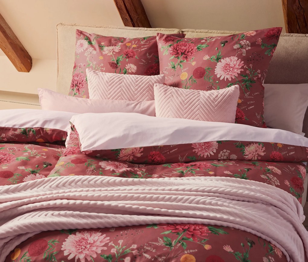 Džersejové obliečky na vankúš, 2 ks, ružové