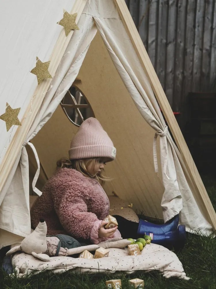 Detský stan na hranie naturálny