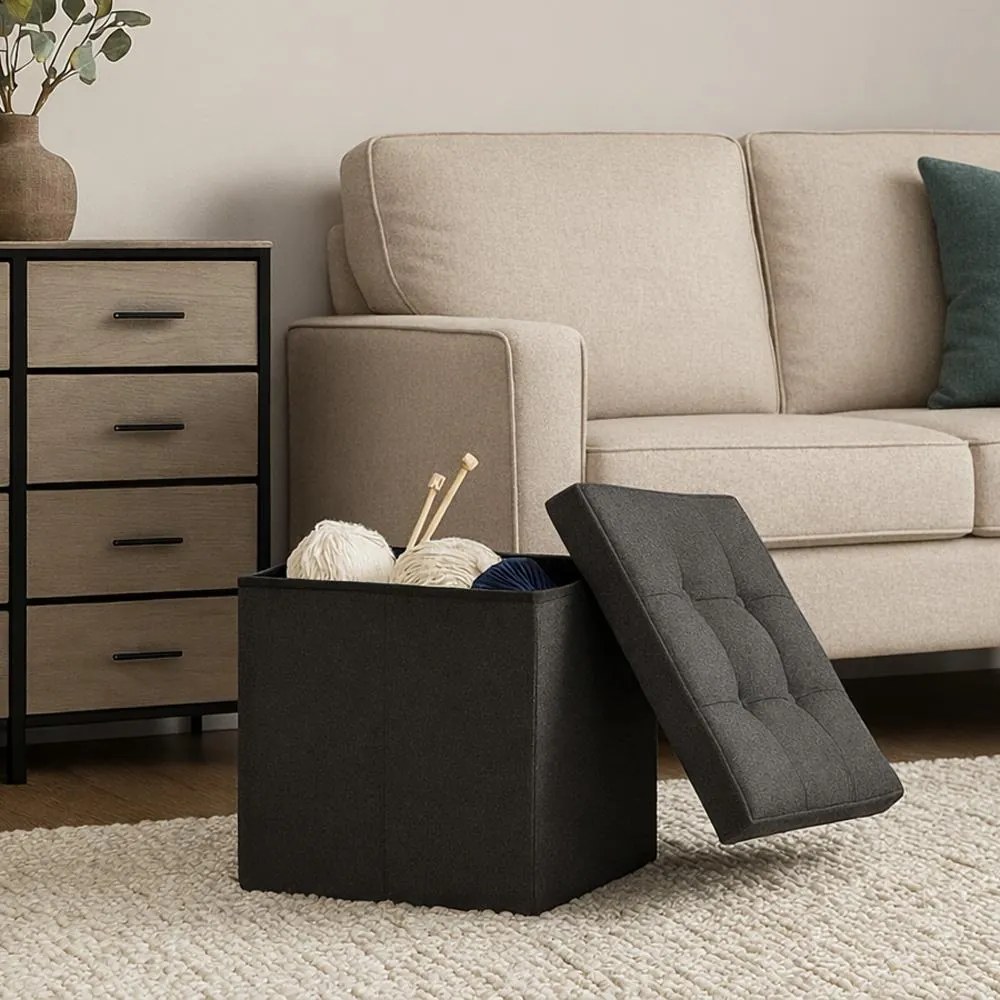 Taburet AVENBERG CUBE sivá