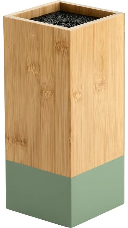 Kesper 58031 Bambusový stojan na nože 10 x 10 x 23cm, zelená