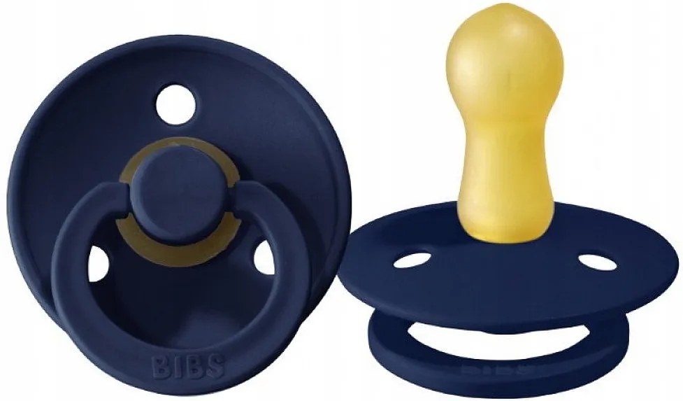 Kaučukový cumlík BIBS Colour 0m+ Farba: tmavomodrá
