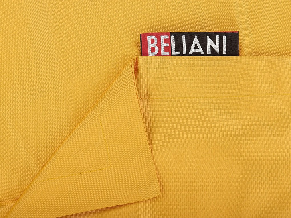 Sedací vak XXL 180 x 230 cm žltý FUZZY Beliani
