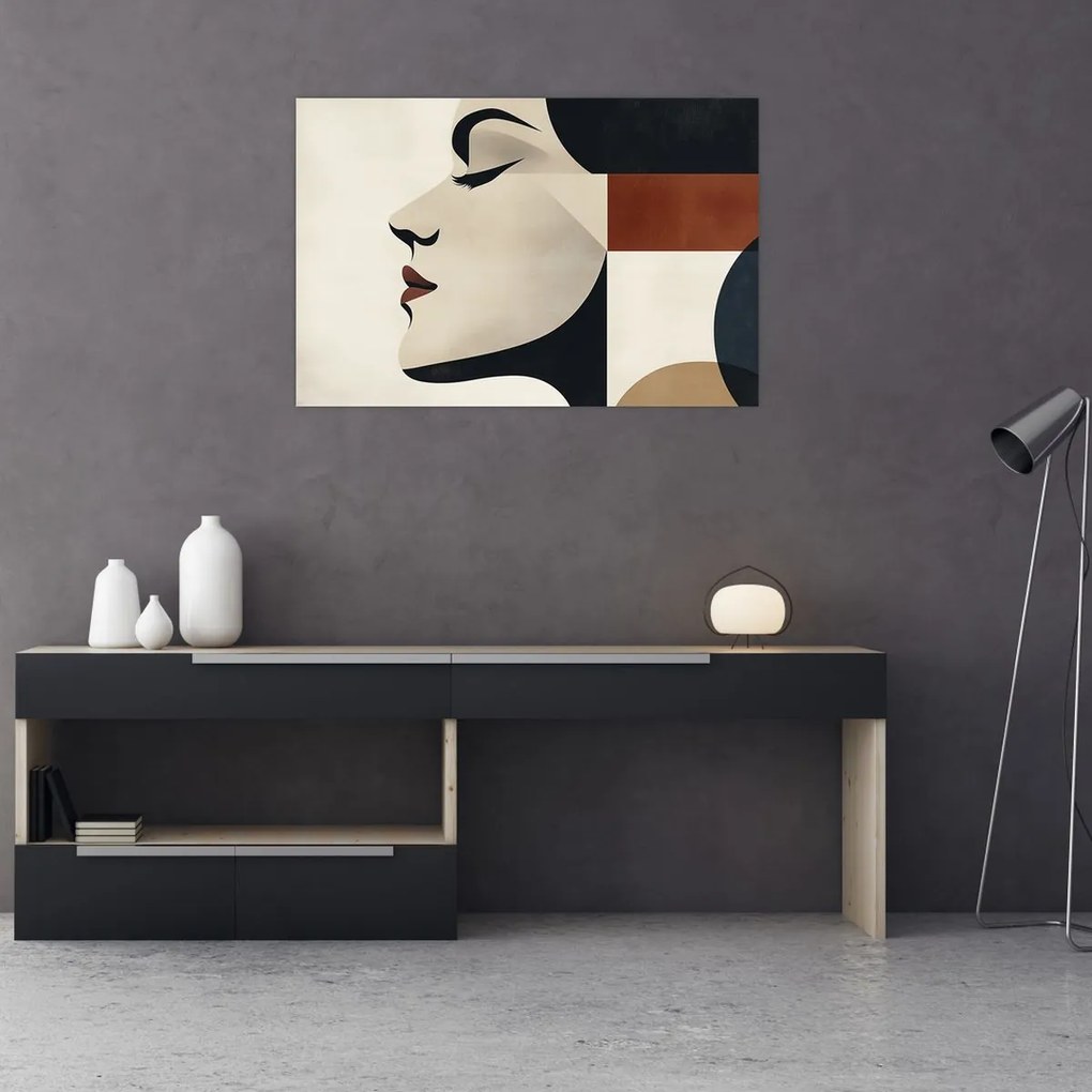 Obraz - Žena z profilu (90x60 cm)