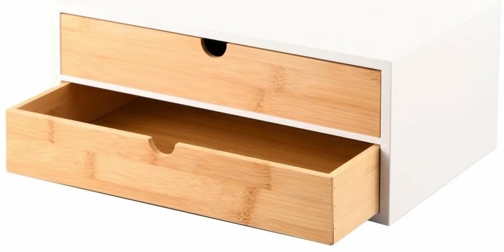 Kesper 58955 Organizér s 2 priehradkami bambus, 33 x 21 x 13,5 cm