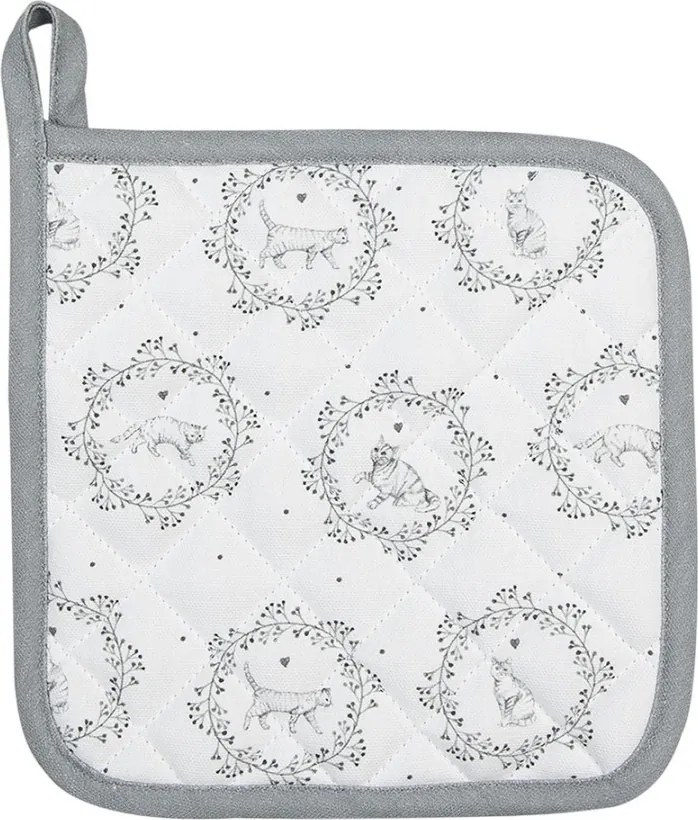 Kuchynská chňapka - podložka s mačičkami Lovely Grey Cats - 20*20cm