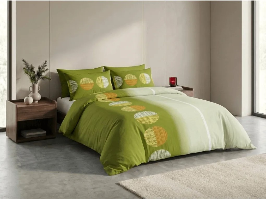 Bavlnené obliečky SEGINO zelené Rozmer obliečky: 70 x 90 cm | 140 x 200 cm