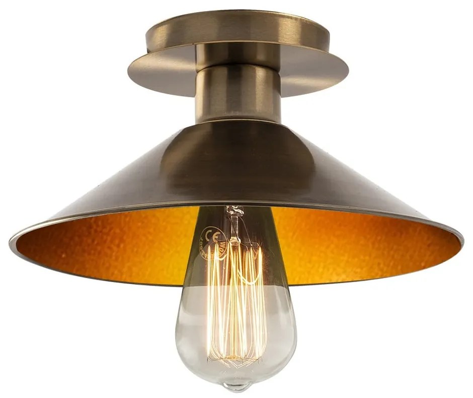 Stropné svietidlo v bronzovej farbe s kovovým tienidlom ø 24 cm Berceste – Opviq lights