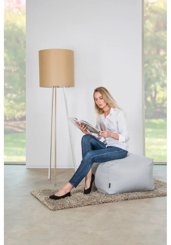 Sivobéžový sedací vak Softbox MooG – SLOWDOWN