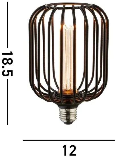 Searchlight 26005BK - LED dekoratívna žiarovka GLOBE E27/4,5W/230V 2700K