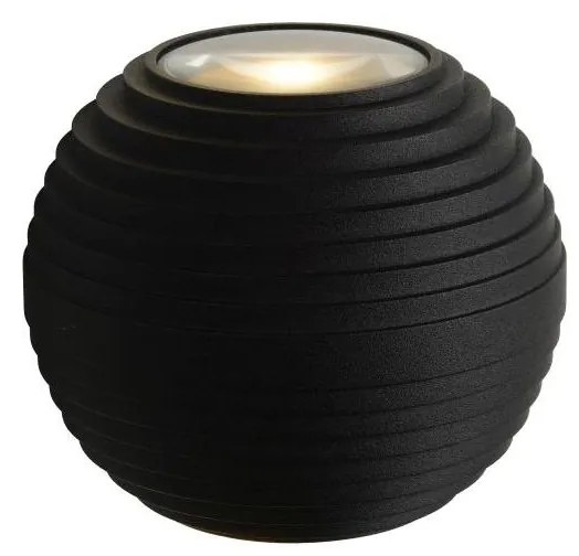 Lucide 17804/06/30 - LED vonkajšie nástenné svietidlo AYO 2xLED/3W/230V čierne