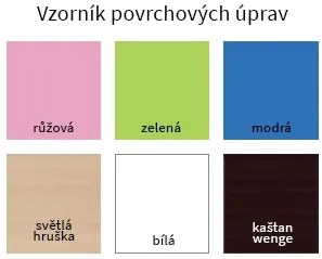 Detský nočný stolík BIELÝ - TYP 1 - biely